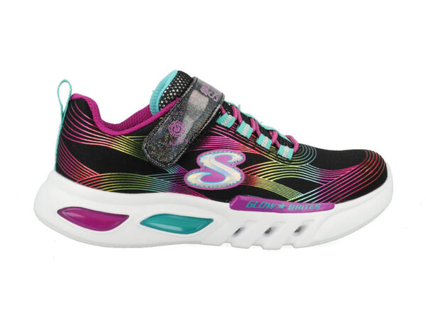 Skechers Glow-Brites 302306L/BKMT Zwart-27