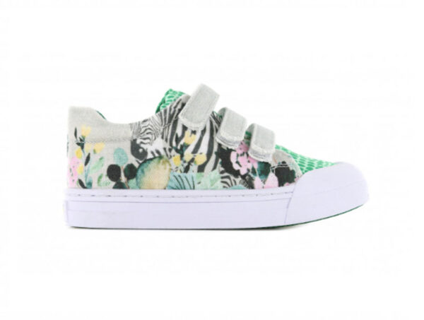 Go Banana's Sneakers GB_ZEBRA-V Groen / Wit-34