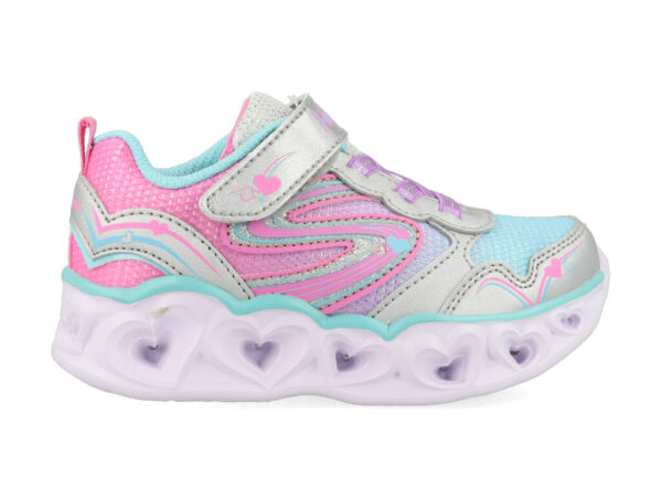 Skechers Heart Lights 20294N/SMLT Zilver-21