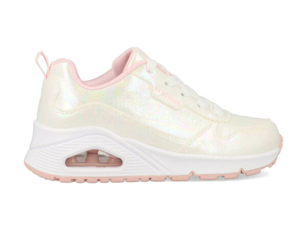 Skechers Uno Opal Shines 310510L/WMLT Wit / Roze-33